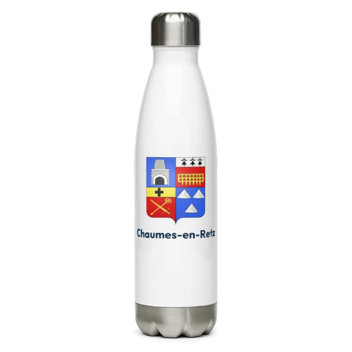 Gourde inox — blason de Chaumes-en-Retz