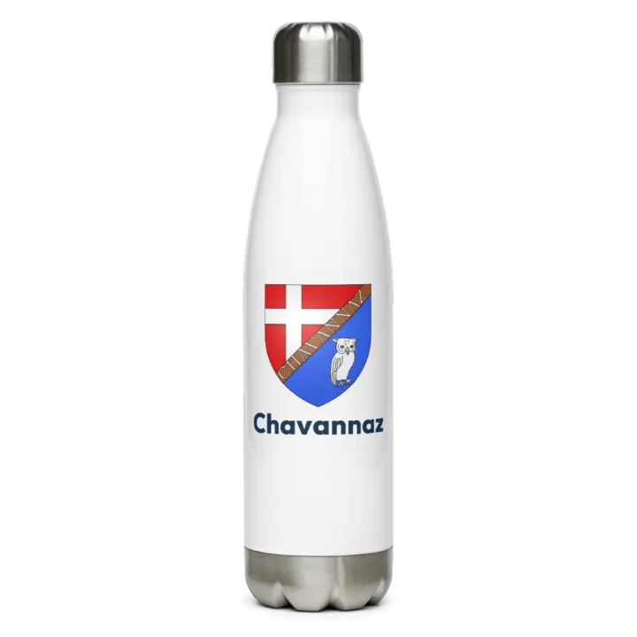 Gourde inox blason de Chavannaz