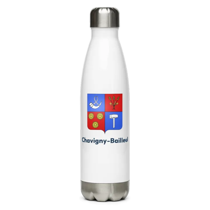 Gourde inox blason de Chavigny-Bailleul