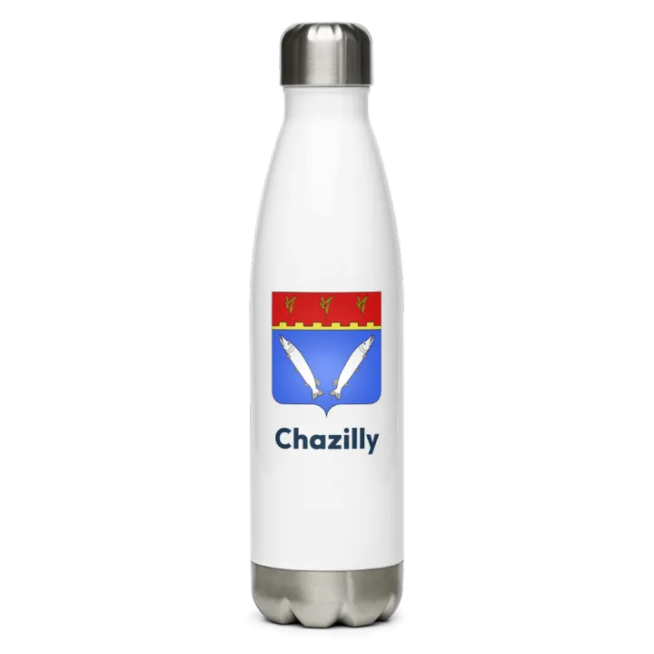 Gourde inox — blason de Chazilly