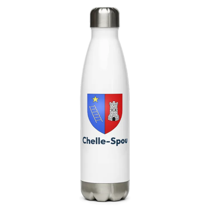 Gourde inox blason de Chelle-Spou