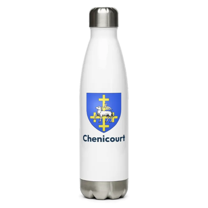 Gourde inox — blason de Chenicourt