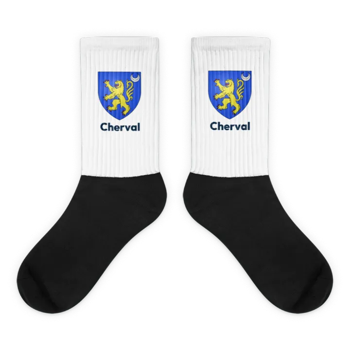 Chaussettes — blason de Cherval