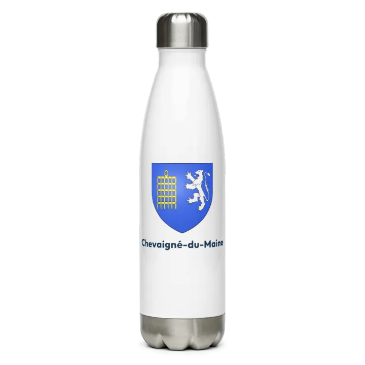 Gourde inox — blason de Chevaigné-du-Maine