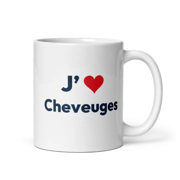 Mug « J’❤ Cheveuges »