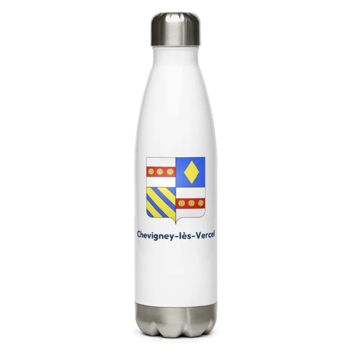 Gourde inox blason de Chevigney-lès-Vercel