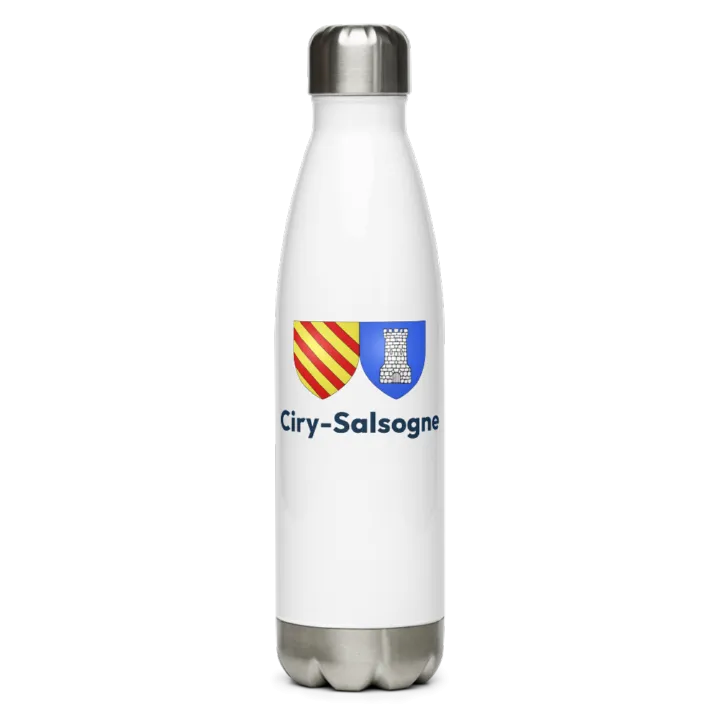 Gourde inox blason de Ciry-Salsogne
