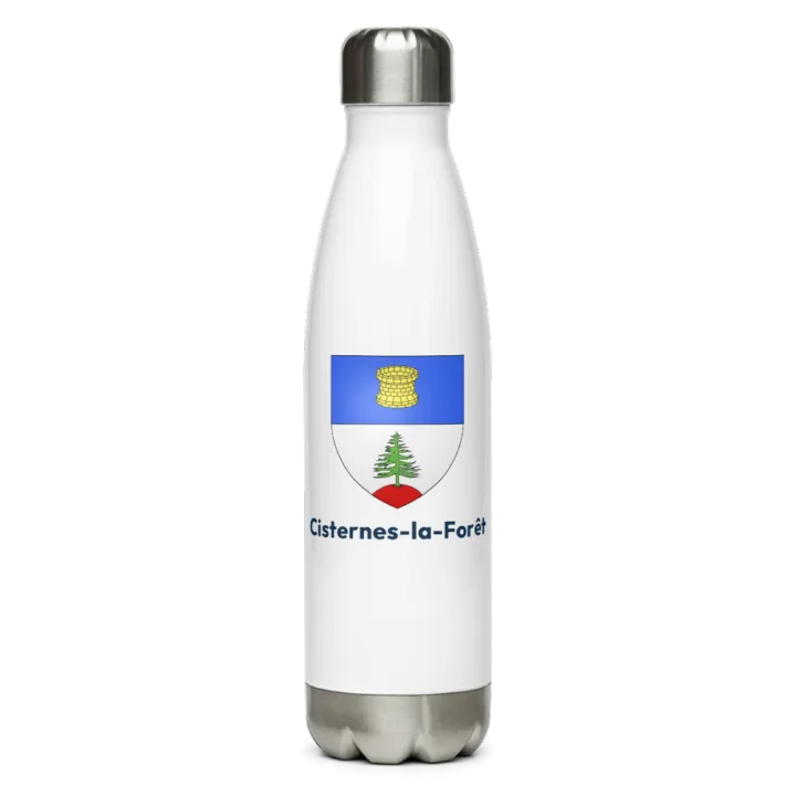 Gourde inox blason de Cisternes-la-Forêt
