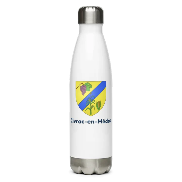 Gourde inox blason de Civrac-en-Médoc