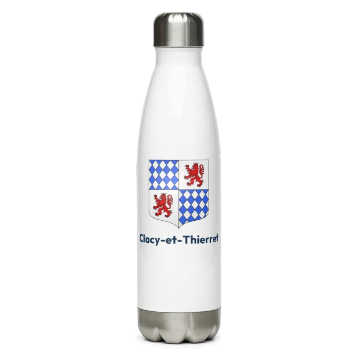 Gourde inox blason de Clacy-et-Thierret