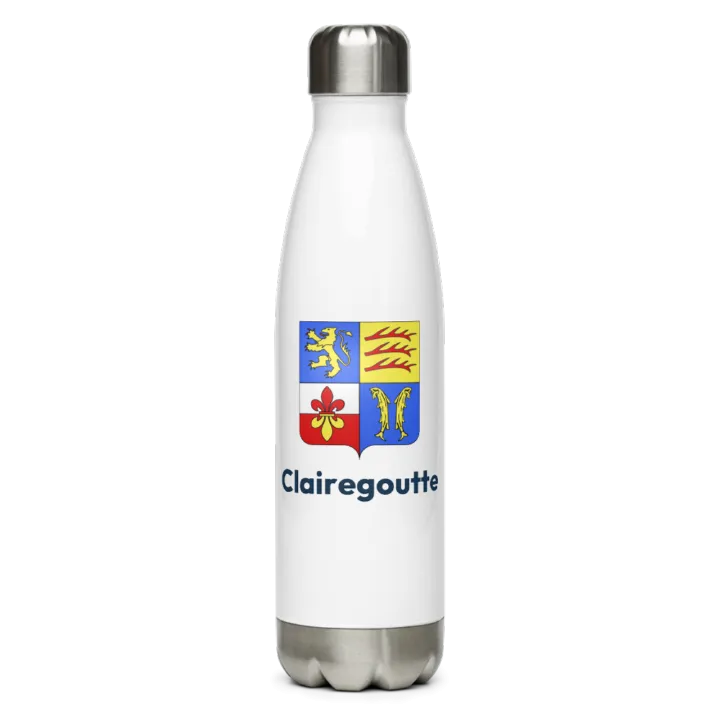 Gourde inox blason de Clairegoutte