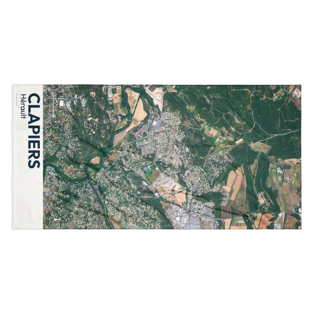 Serviette cartographique — carte de Clapiers