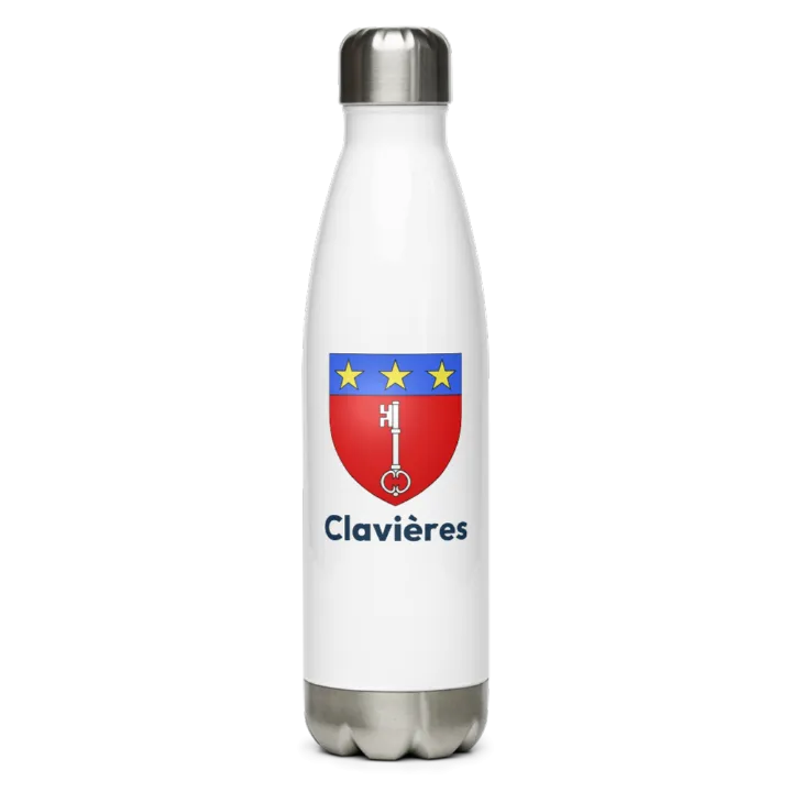 Gourde inox blason de Clavières