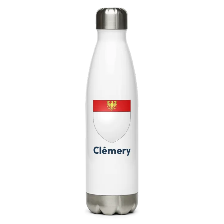 Gourde inox blason de Clémery