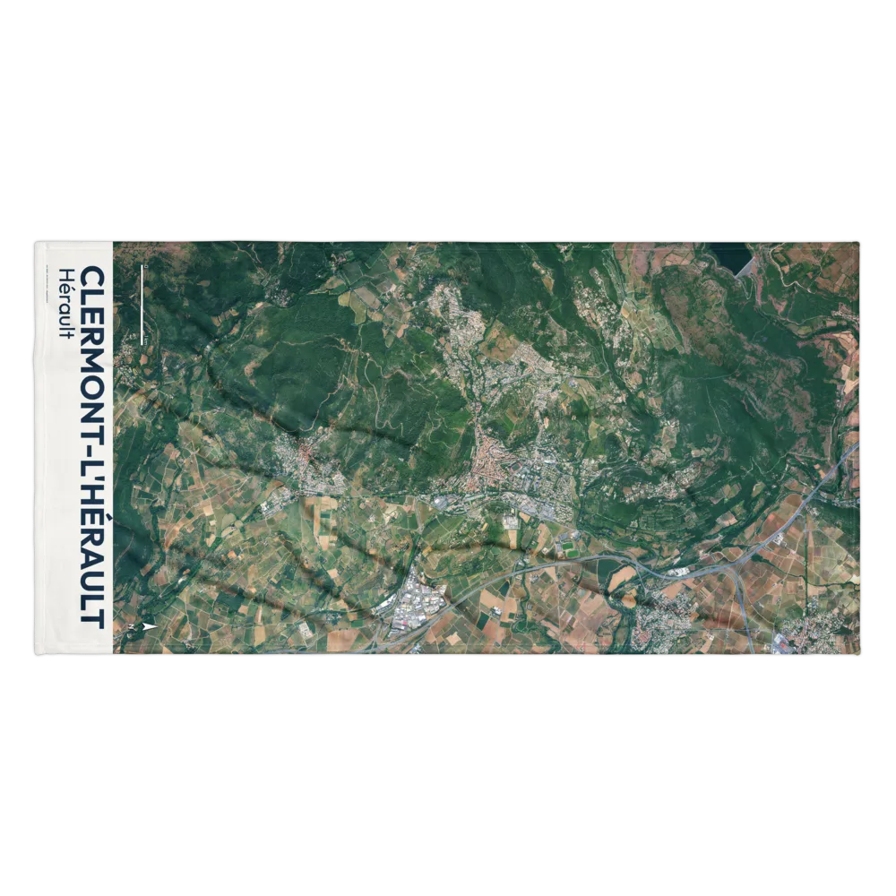 Serviette cartographique — carte de Clermont-l'Hérault