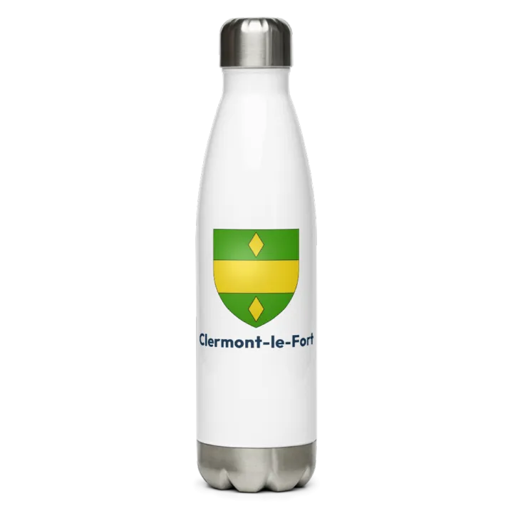 Gourde inox — blason de Clermont-le-Fort
