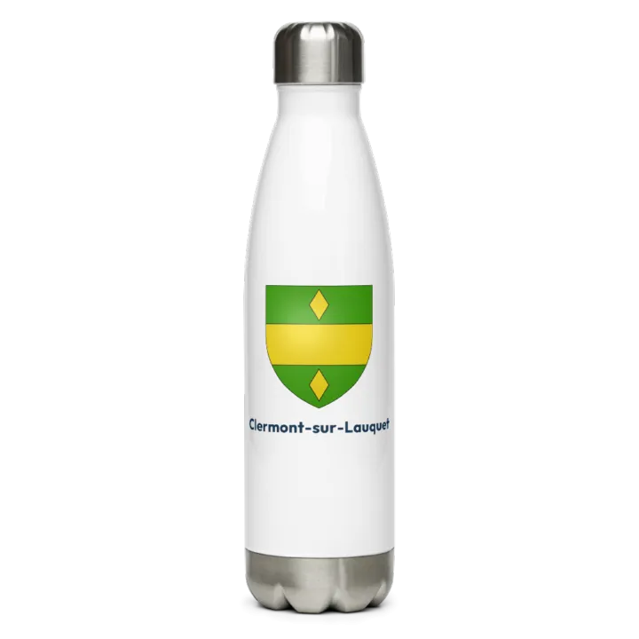 Gourde inox blason de Clermont-sur-Lauquet