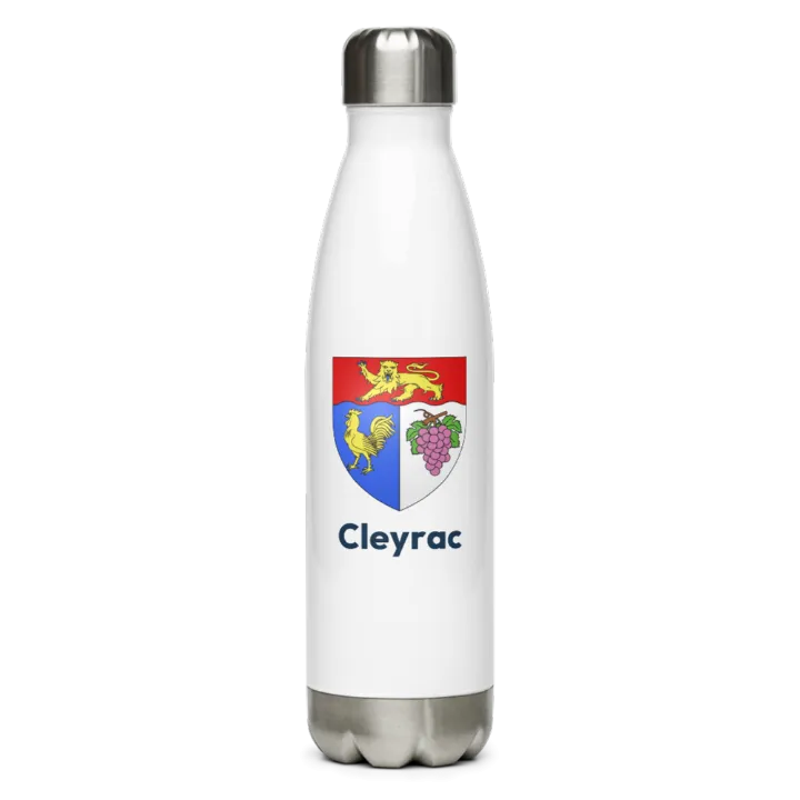 Gourde inox blason de Cleyrac