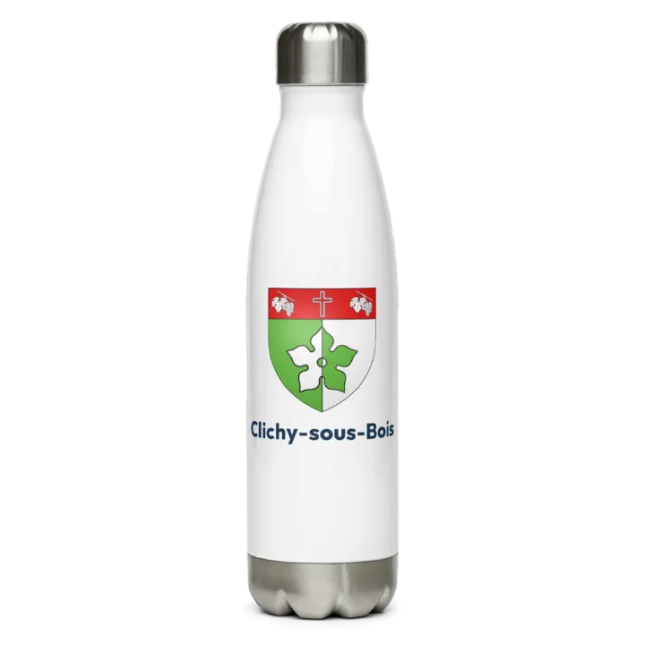Gourde inox — blason de Clichy-sous-Bois