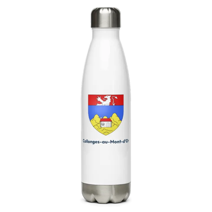 Gourde inox blason de Collonges-au-Mont-d'Or
