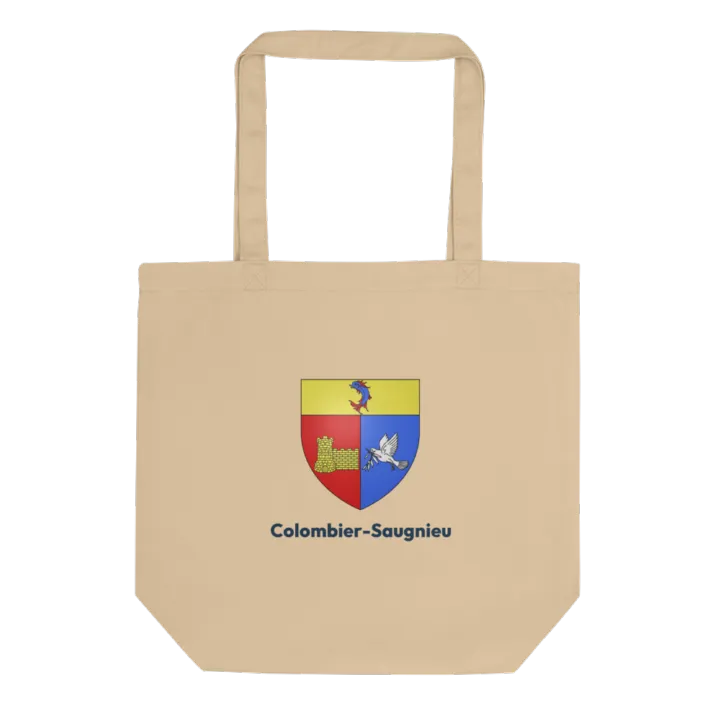 Tote bag coton bio — blason de Colombier-Saugnieu