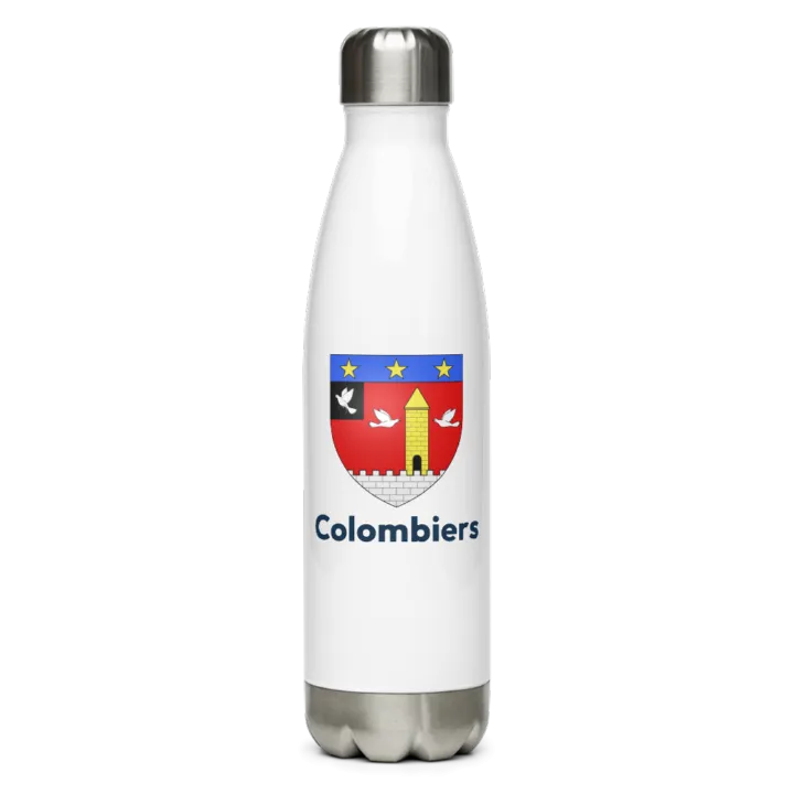 Gourde inox blason de Colombiers