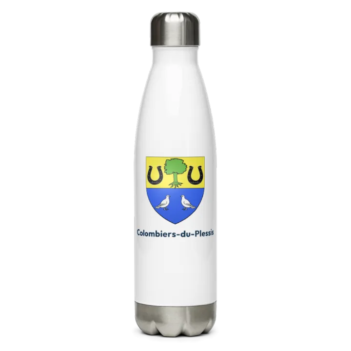 Gourde inox — blason de Colombiers-du-Plessis
