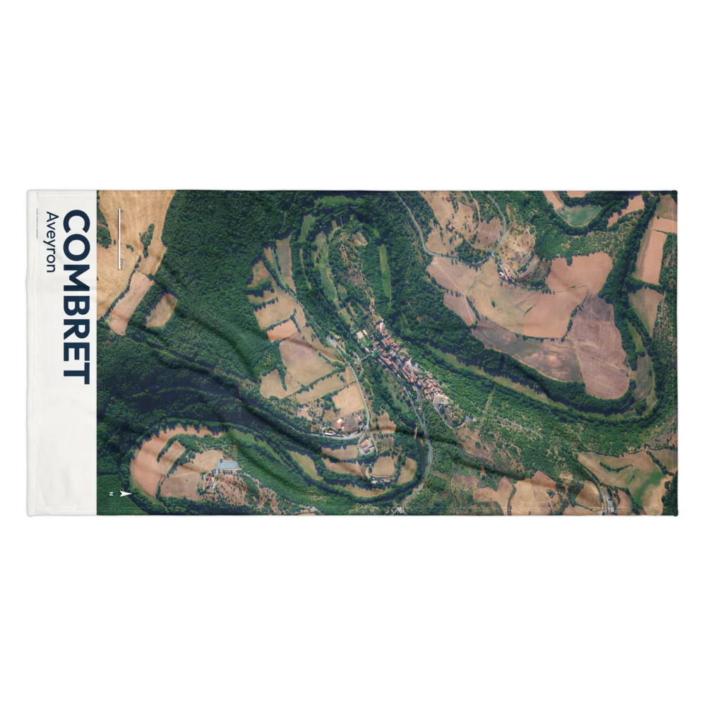 Serviette cartographique — carte de Combret
