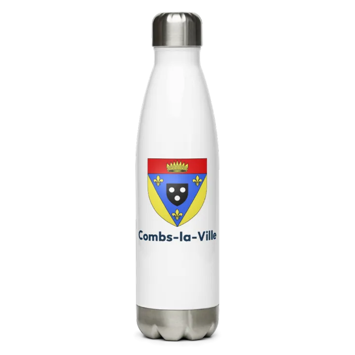 Gourde inox — blason de Combs-la-Ville