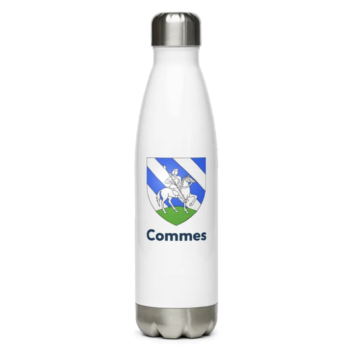 Gourde inox blason de Commes