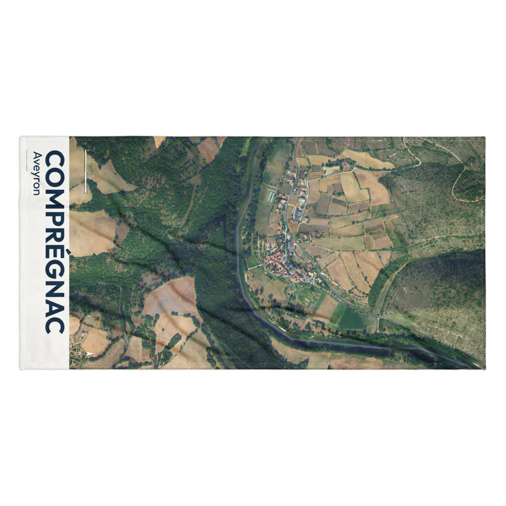 Serviette cartographique — carte de Comprégnac