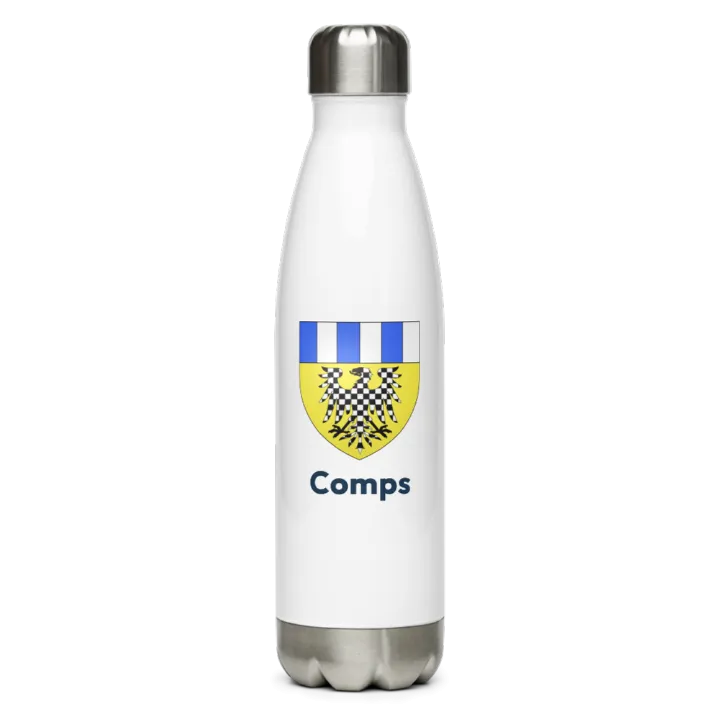 Gourde inox blason de Comps