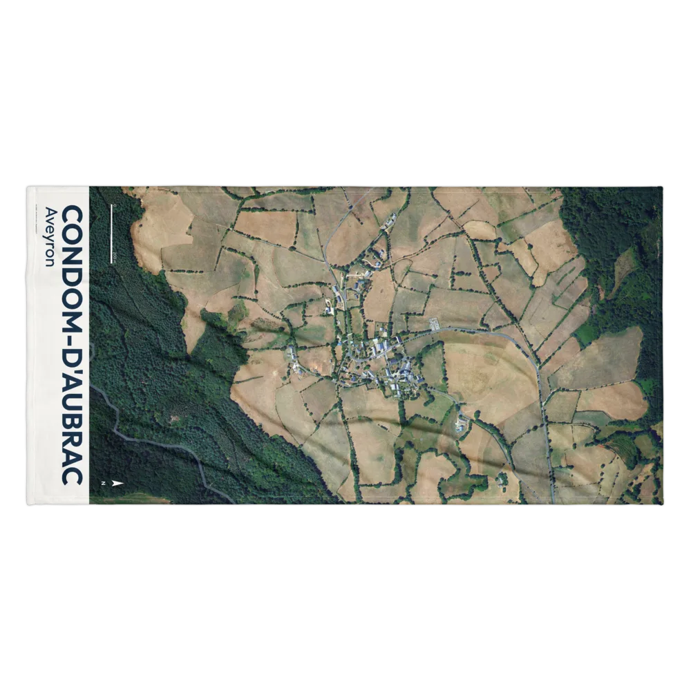 Serviette cartographique — carte de Condom-d'Aubrac