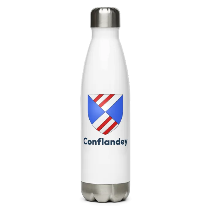 Gourde inox blason de Conflandey