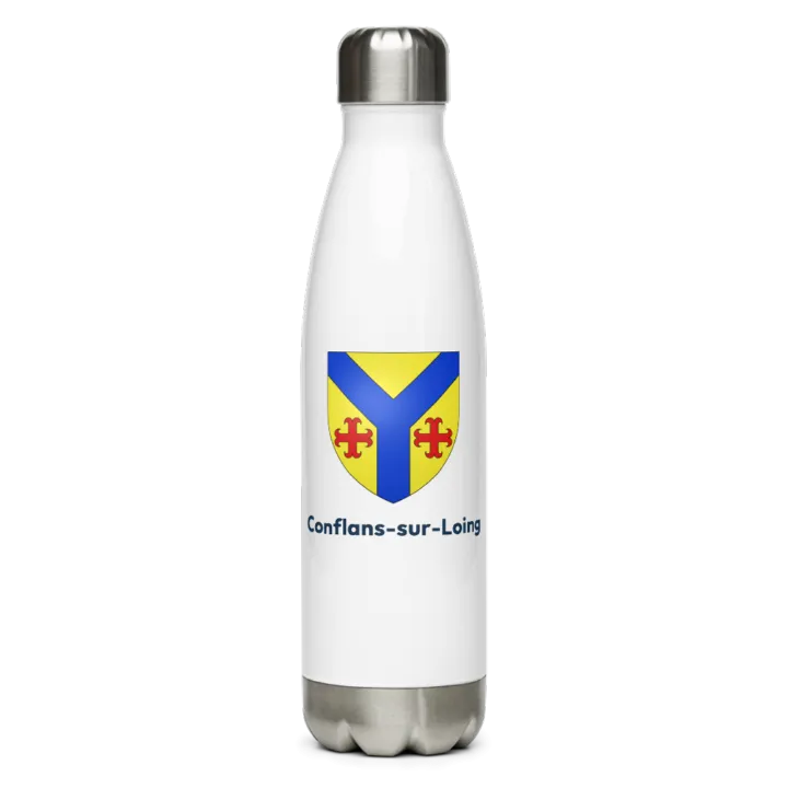 Gourde inox blason de Conflans-sur-Loing