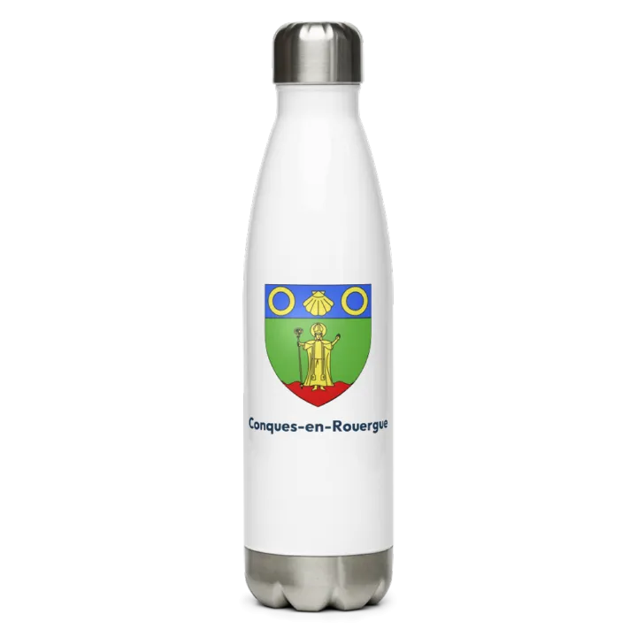 Gourde inox blason de Conques-en-Rouergue