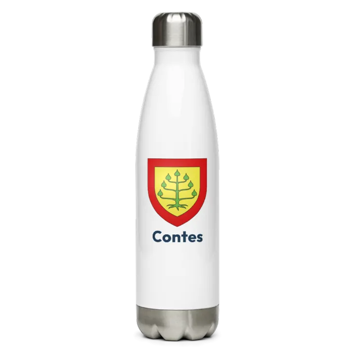 Gourde inox blason de Contes