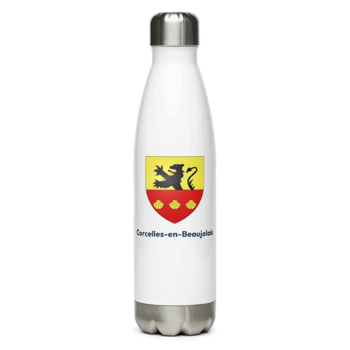 Gourde inox blason de Corcelles-en-Beaujolais