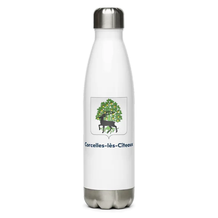 Gourde inox — blason de Corcelles-lès-Cîteaux