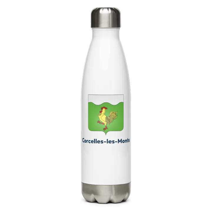 Gourde inox blason de Corcelles-les-Monts