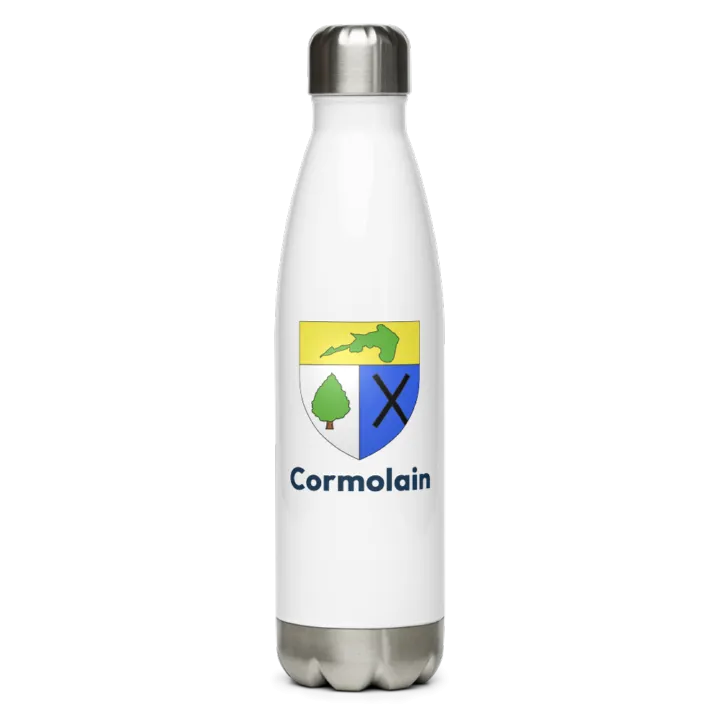 Gourde inox blason de Cormolain