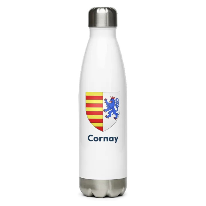 Gourde inox blason de Cornay