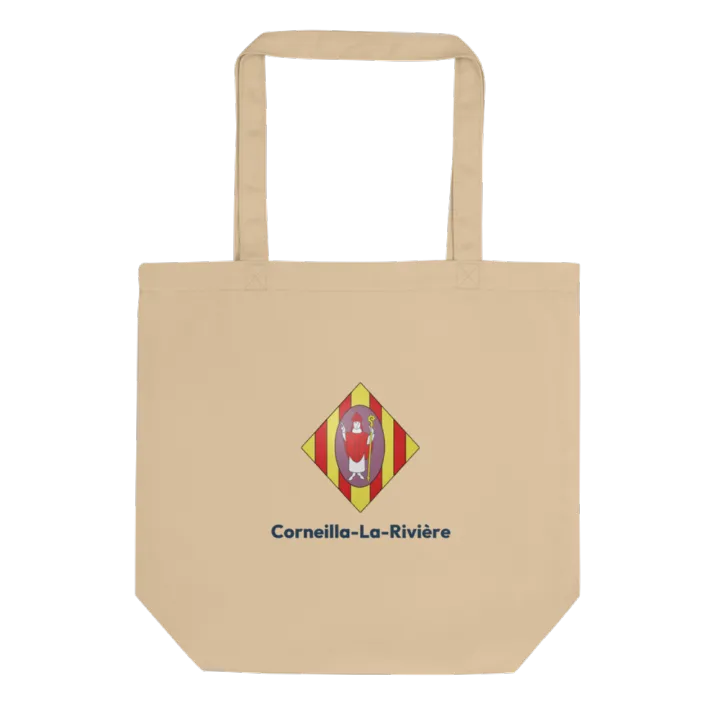 Tote bag coton bio — blason de Corneilla-la-Rivière