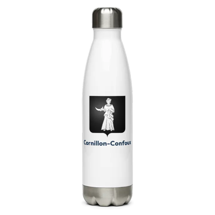 Gourde inox blason de Cornillon-Confoux