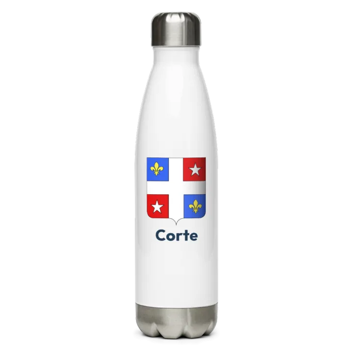 Gourde inox blason de Corte