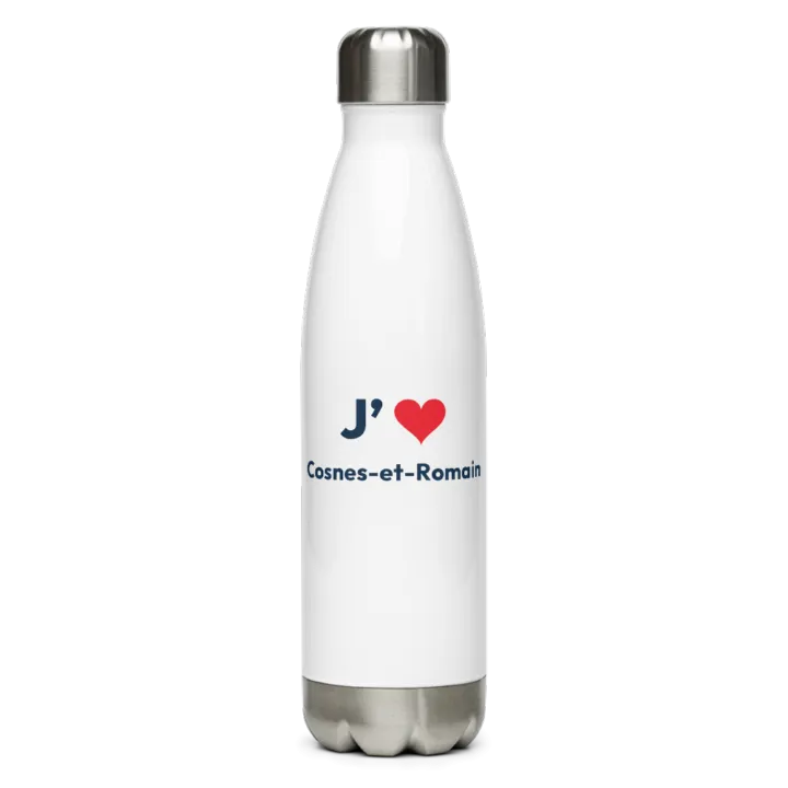 Gourde inox « J’❤ Cosnes-et-Romain »
