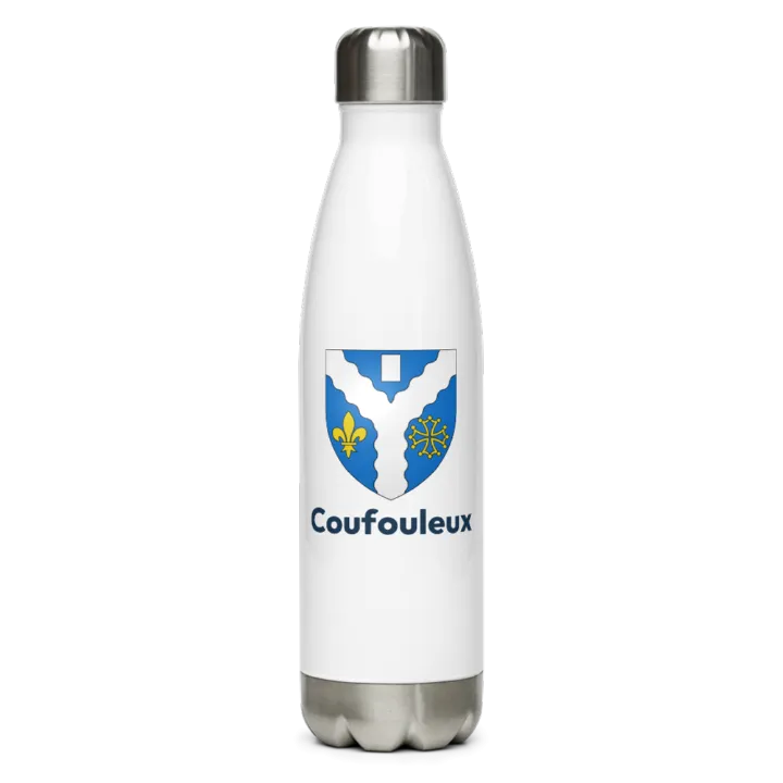 Gourde inox — blason de Coufouleux