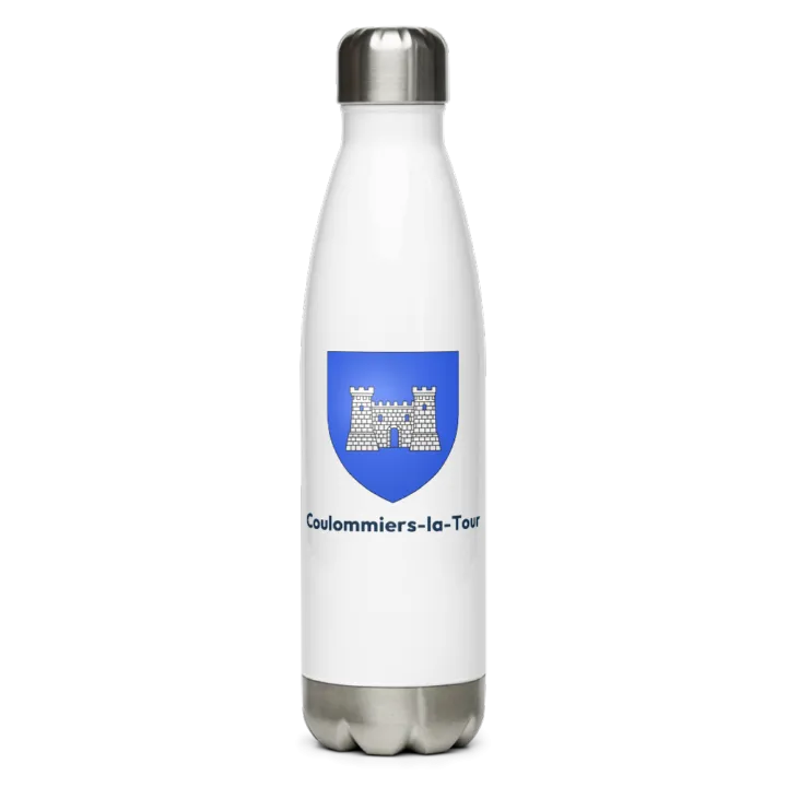 Gourde inox blason de Coulommiers-la-Tour