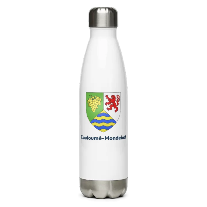 Gourde inox blason de Couloumé-Mondebat