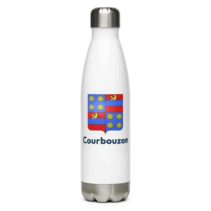 Gourde inox — blason de Courbouzon